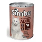 Simba Adult Cat chunkies with lamb влажный корм для кошек с ягненком, 415 г