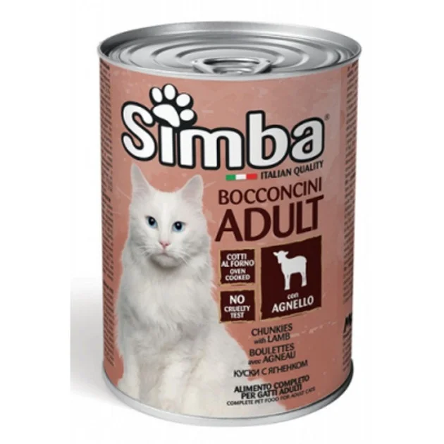 6023944 Simba Adult Cat chunkies with lamb влажный корм для кошек с ягненком, 415 г — изображение 1