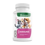 Cloverpet Immunis Echinacea  vitamin C Zinc Lysine for dog's & cat's эхинацея, витамин C, цинк, лизин для собак и кошек, 75 таб