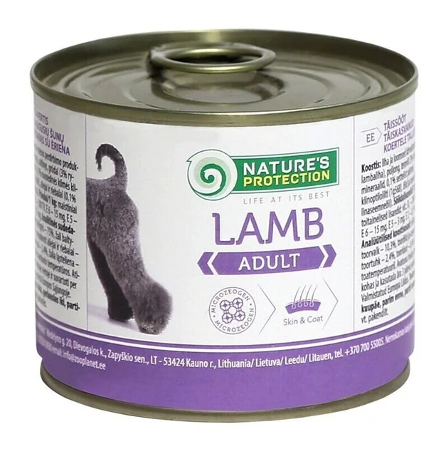 6023968 Nature's Protection Adult Lamb влажный корм для взрослых собак всех пород с ягненком, 200 г — изображение 1