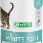 Nature's Protection with White Fish влажный корм для взрослых кошек с белой рыбой, 400 г