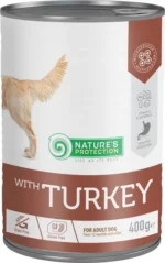 Nature's Protection Nature’s Protection with Turkey  yaş yem || yetkin itlər üçün hinduşka ilə , 400 g