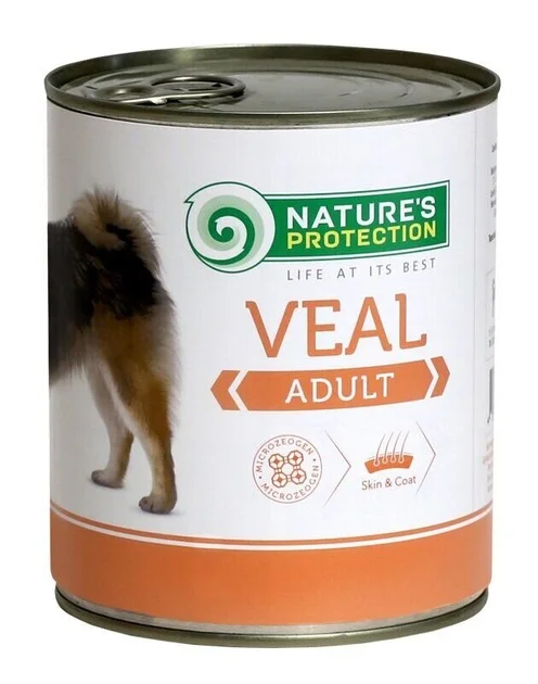 6023981 Nature's Protection Adult Veal влажный корм для взрослых собак всех пород с телятиной, 400г — изображение 1