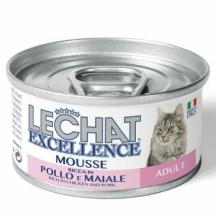 Monge LeChat Excellence Adult влажный корм для кошек курица свинина мусс 85 г