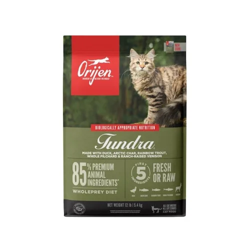 6024036 Orijen Tundra Cat сухой корм для котов всех возрастов с мясом, птицей и рыбой, 340 гр — изображение 1