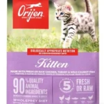 Orijen Kitten Pişik Balaları üçün Quru Yem, Toyuq, Hinduşka və Vəhşi Tutulan Balıqla, 340 q