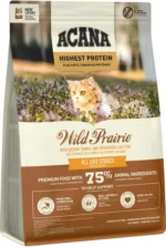 Acana Wild Prairie Pişik və Balıq Balığı Hər Yaşda Pişiklər üçün Taxılsız Quru Yem, Toyuq və Balıqla, 1.8 kq