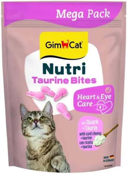 Gimborn GimCat Nutri Taurine Bites Quark лакомство для кошек с сыром и таурином, 1 таб.