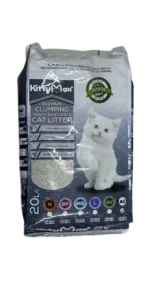 KittyMax Carbon, aktivləşdirilmiş karbonlu təbii yığılmış zibil, pişiklər üçün, 20 l