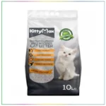 KittyMax Carbon, натуральный комкующийся наполнитель с активированным углем, для кошек, 10 л