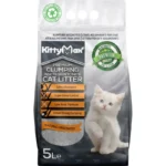 KittyMax Carbon, натуральный комкующийся наполнитель с активированным углем, для кошек, 5 л