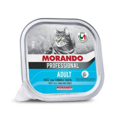 MORANDO Professional, влажный корм для взрослых кошек, паштет с тунцом и форелью, 100 гр