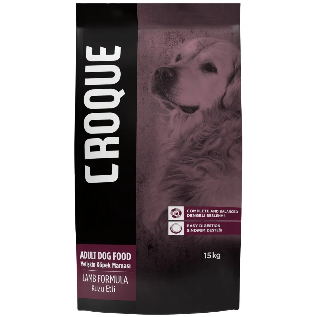 60240790 CROQUE сухой корм для взрослых собак с ягненком (целый мешок 15 кг) — изображение 1
