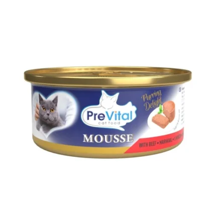 PPF PreVital консервированный влажный корм для взрослых кошек, мусс с говядиной, 85 г