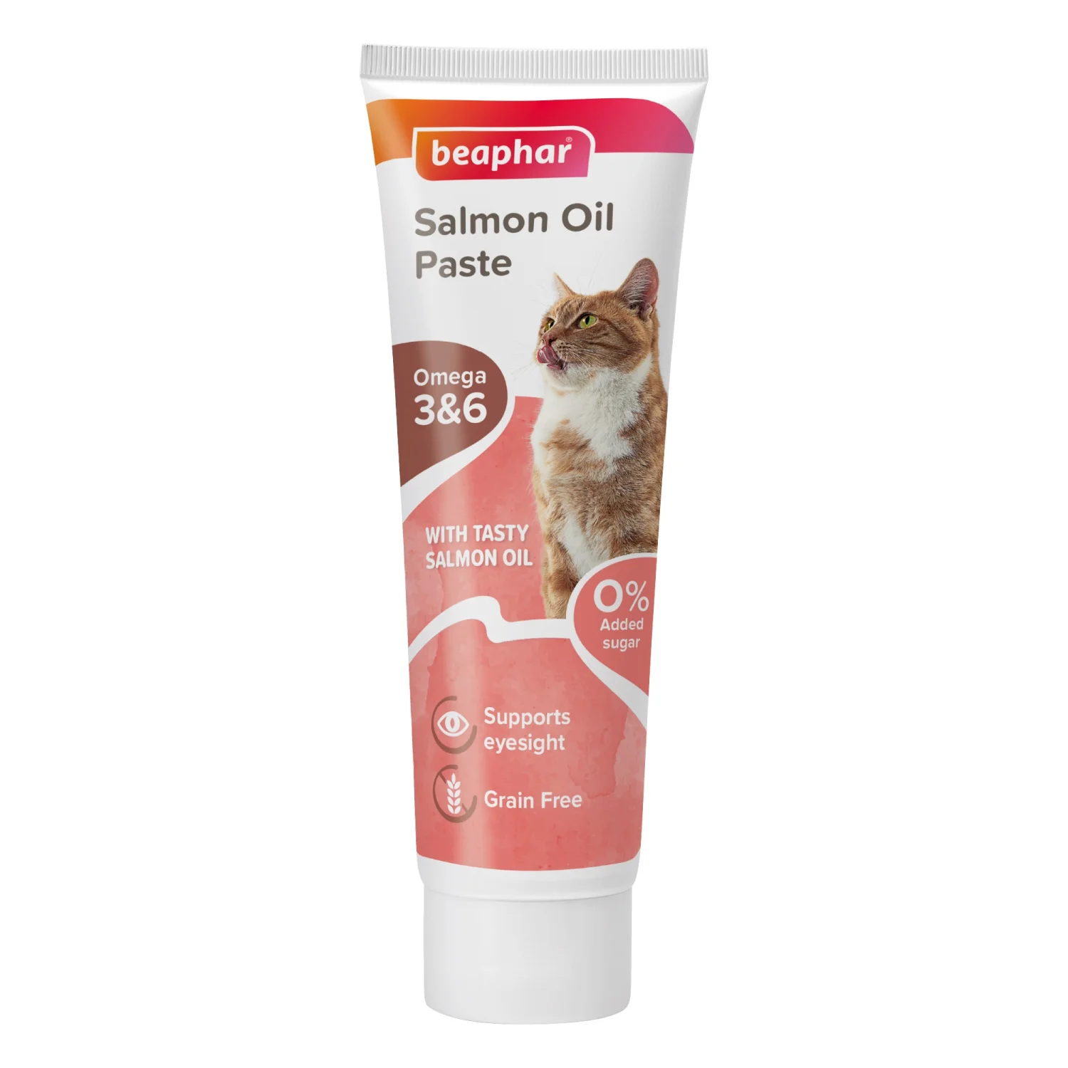 6024099 Beaphar Salmon Oil Paste паста с лососевым маслом для кошек, 100 г — изображение 1