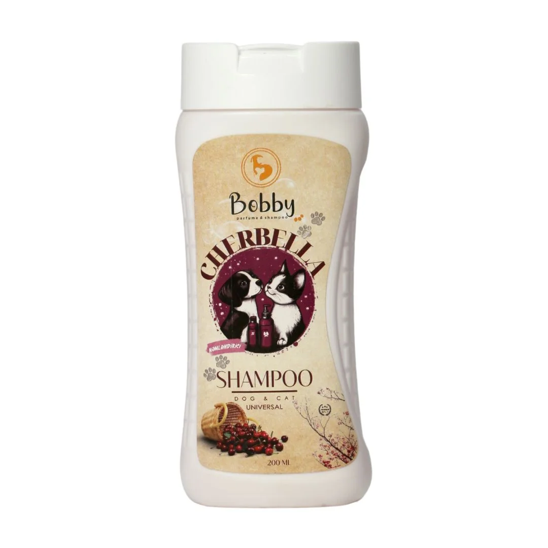 6024102 Bobby Cherbella Универсальный шампунь, подходящий для всех домашних животных, с обильной пеной, легко очищающий грязь и смягчающий шерсть. 200мл — изображение 1