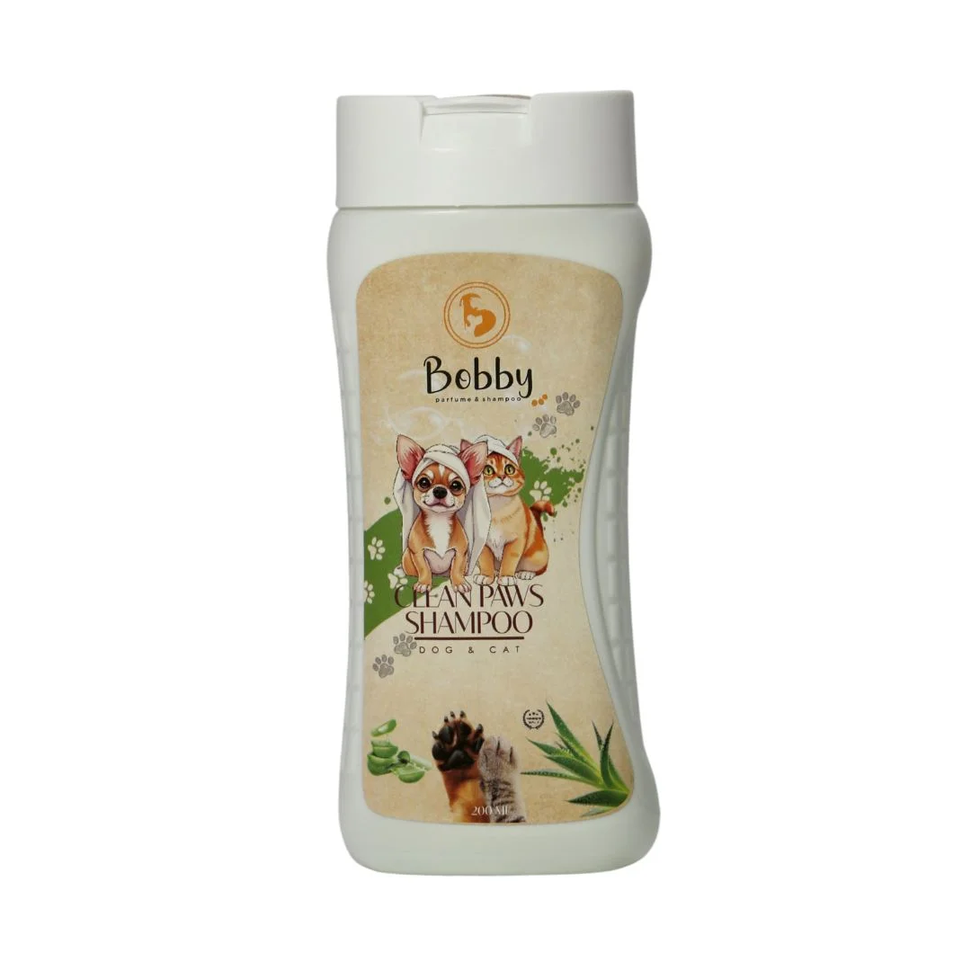 6024103 Bobby Cool Paws универсальный шампунь для ежедневного использования, предназначенный для очищения рук, ног и гигиенических зон, с обильной пеной, легко удаляющий загрязнения и смягчающий шерсть, 200мл — изображение 1