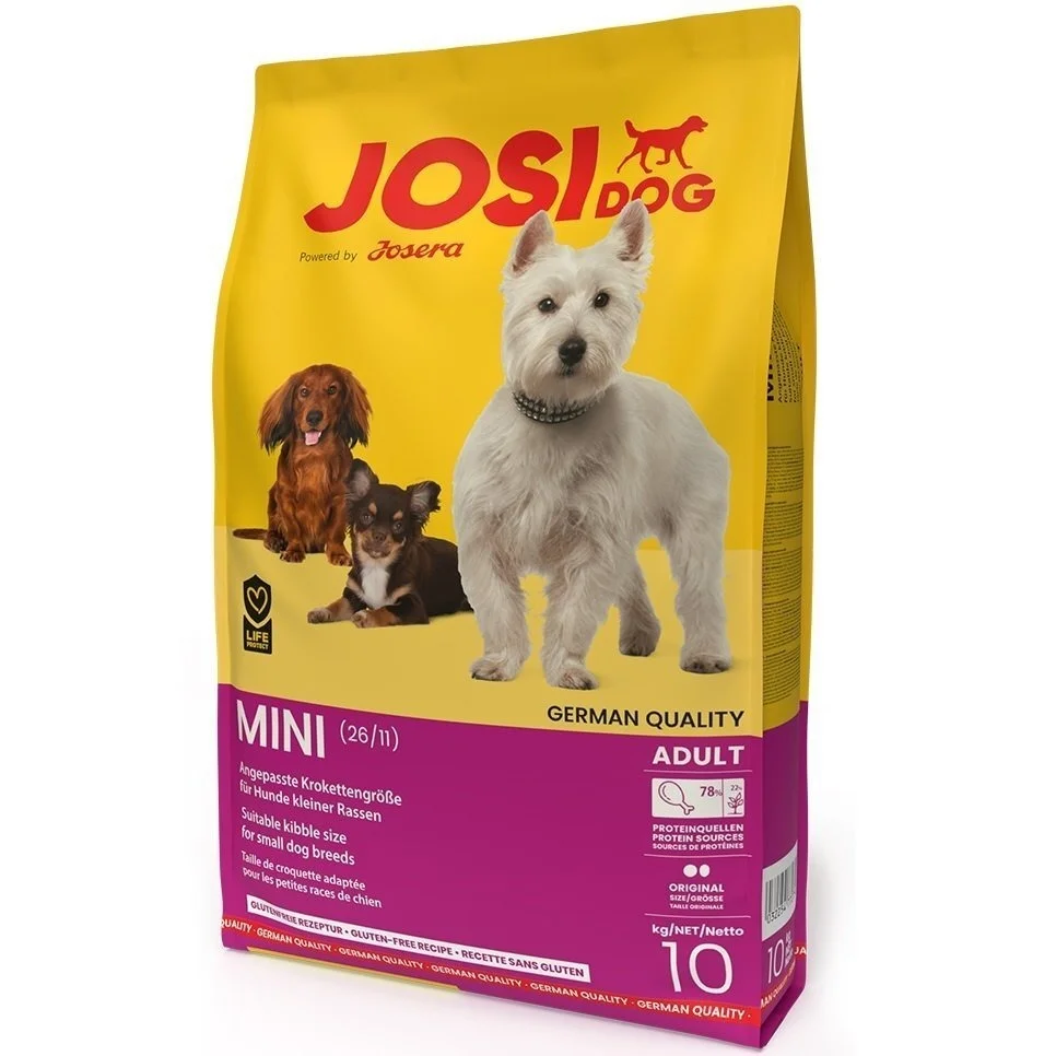 6024106 Josera JosiDog Mini Adult cухой корм для взрослых собак мини пород с уткой, птицей и рисом (на развес) — изображение 1