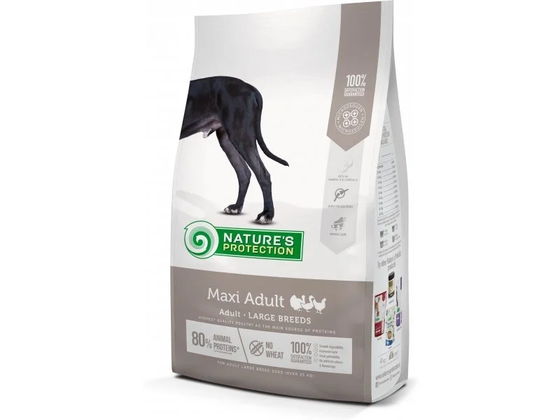 6024114 Natures Protection Maxi Adult Poultry Large breed dog сухой корм для взрослых собак крупных пород, с птицей (на развес) — изображение 1