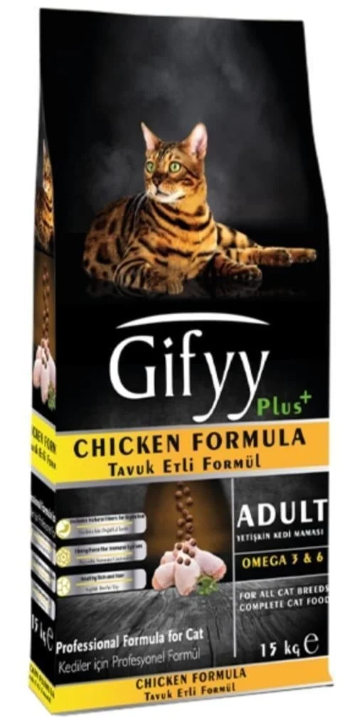 6024155 Gifyy Premium Adult Cat with Chicken Formula сухой корм для кошек с курицей (на развес) — изображение 1