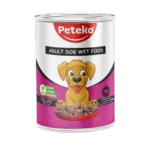 Peteko влажный корм для взрослых собак с говядиной в желе, 400гр