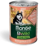 Влажный корм для собак Monge Dog Wet Be Wild Adult лосось, тыква и цуккини, 400 г