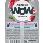 AlphaPet Утка с потрошками сочные ломтики в соусе для кошек с чувствительным пищеварением