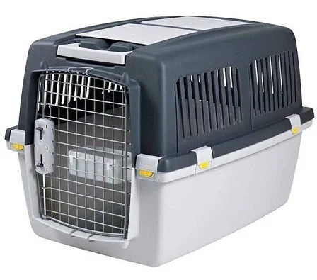 6024256 Trixie Gulliver V переноска для авиаперевозок собак до 30 кг 58 х 60 х 79 см, темно-серый — изображение 1
