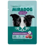 Мираторг Miradog для взрослых собак всех пород с ягненком в соусе, 0.75 гр