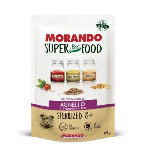 6024285 Morando Super Pet Food влажный корм для стерилизованных кошек с ягненком, 85 гр — изображение 1
