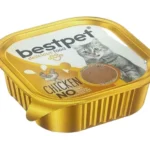 Bestpet wet food for cat's with chicken влажный корм для кошек с курицей паштет, 100 г