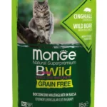 Monge Cat Bwild Graifree влажный корм для стерилизованных кошек дикий кабан/овощи, 85 г