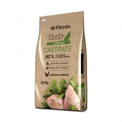 60310010 Fitmin purity cf castrate chicken-breast Сухой корм для стерилизованных кошек (целый мешок 10кг) — изображение 1
