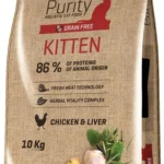 Fitmin cat purity kitten with chicken and liver flavor Сухой корм для котят со вкусом курицы и печени 10кг (на развес)