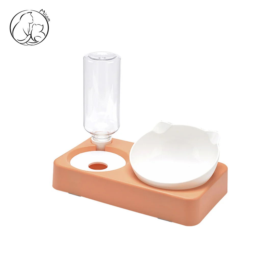 6031129 Misam 28 миска двойная с автопоилкой для кошек и собак 28×17×22 см — изображение 1