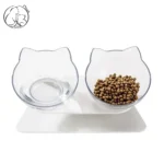 Misam миска двойная для кошек и собак на подставке 30×15,5×9 см