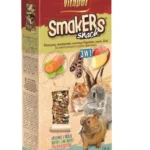 Dovşanlar və gəmiricilər üçün Vitapol Smakers 3-ü 1-də (tərəvəz, meyvə, keçiboyu) 90 qr.