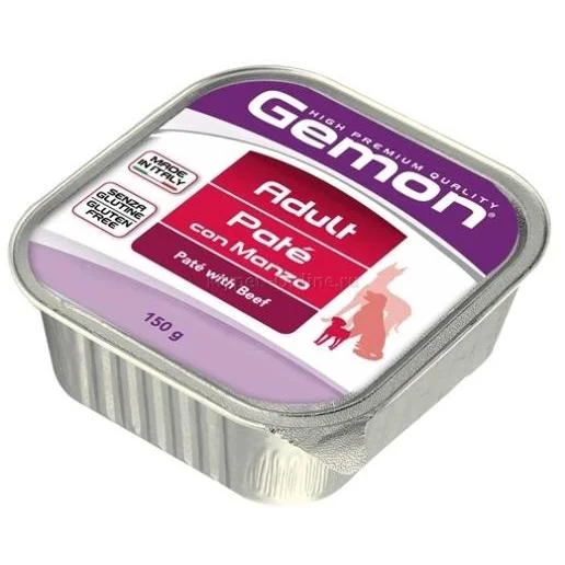 6031502 Zərif ət paşteti dadı ilə yetkin itlər üçün Gemon Zərif ət paşteti dadı ilə yetkin itlər üçün yaş yem 150 q - Image 1