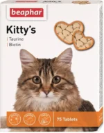 Beaphar Kitty's Taurine-Biotin кормовая добавка с таурином и биотином для кошек 75 табл