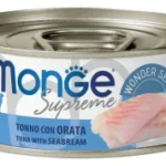 Monge Supreme Cat для взрослых котов и кошек с тунцом и дорадой 80 г