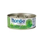 Monge Supreme Cat Senior yaşlı pişiklər üçün tuna balığı, qəhvəyi düyü və matça yaşıl çayı ilə, 80 q