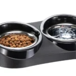 Ferplast Duo Feed 05 стальные миски с держателем 60,5×31,5×18 см, 3,6 л