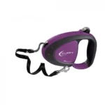 Ferplast Flippy Tech Tape поводок-рулетка для собак с лентой, 14 x 3,5 x 11 см, размер M, цвет Purple