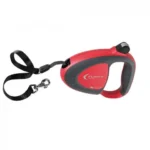 Ferplast Flippy Tech Tape поводок-рулетка для собак с лентой, 14 x 3,5 x 11 см, размер M, цвет Red