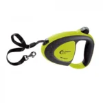 Ferplast Flippy Tech Tape поводок-рулетка для собак с лентой, 14 x 3,5 x 11 см, размер M, цвет Green