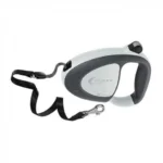 Ferplast Flippy Tech Tape поводок-рулетка для собак с лентой, 16 x 4 x 12 см, размер L, цвет Grey