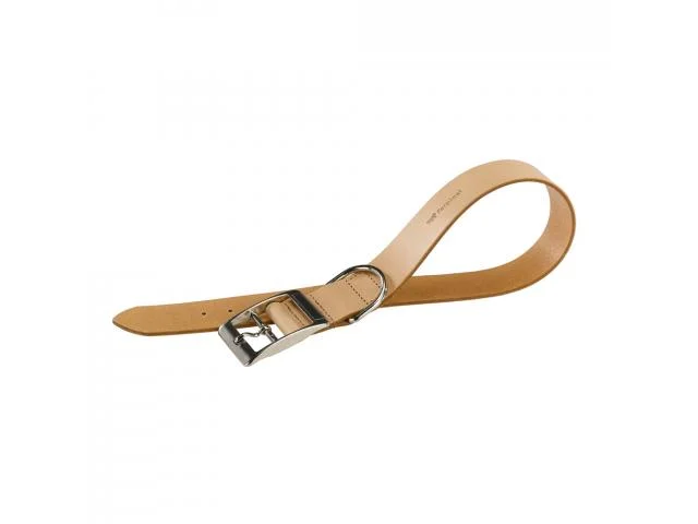 75225051-2 Ferplast Natural C40/69 кожаный ошейник для собак, 40 х 69 см, бежевый — изображение 1