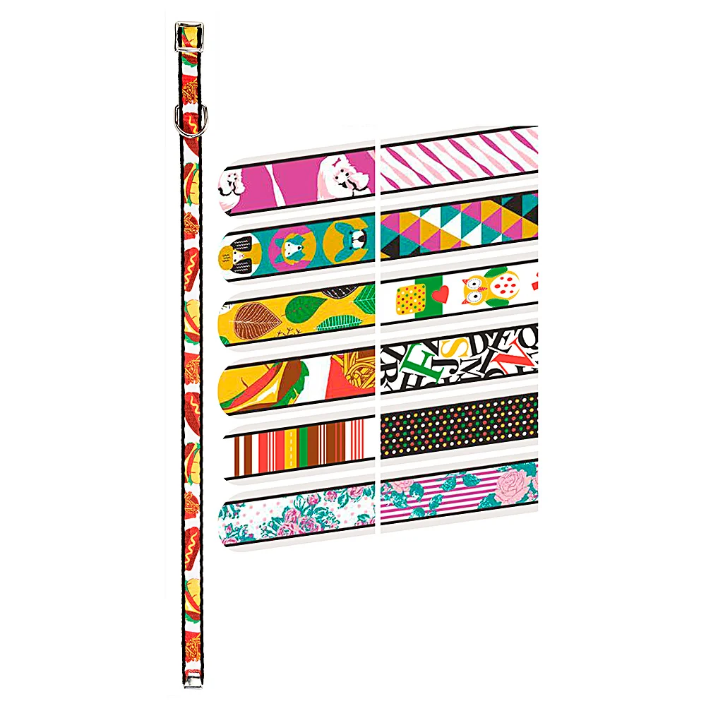 75385099 Ferplast цветной ошейник FANTASIA C10/27 нейлоновый для мелких собак, 22-27 см — изображение 1