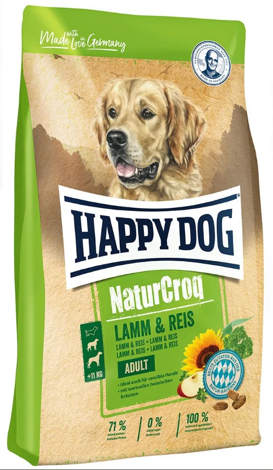 8010798 Happy Dog Natur Croq Lamm & Reis сухой корм для взрослых собак с ягнёнком и рисом (на развес) — изображение 1