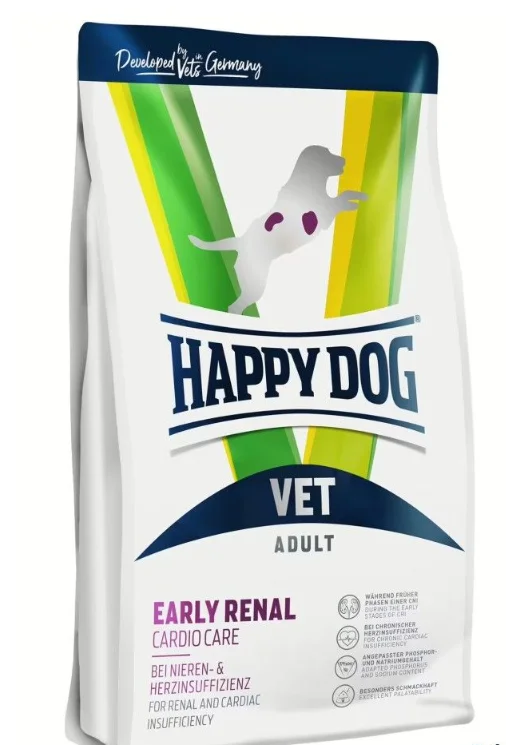 8010803 Happy Dog VET Early Renal & Cardio специализированный сухой корм для взрослых собак при начальной стадии почечной и сердечной недостаточности (на развес) — изображение 1